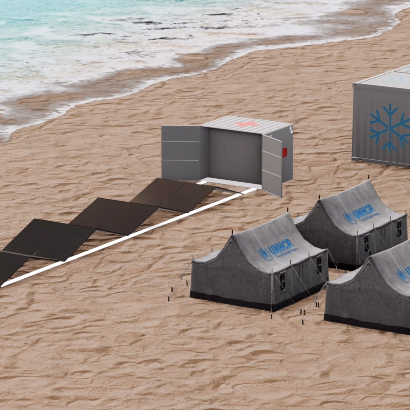 I nordiske regioner kan Relief-containere levere opptil 19.605 kW/h ren energi hvert år.